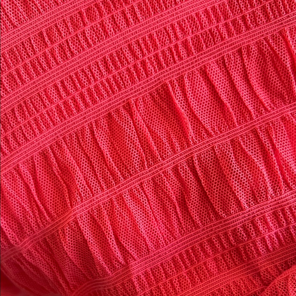 Max Studio Crimson Smocked Tiered Maxi Dress - Picture 5 of 6